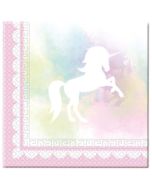 serviettes licorne "believe in unicorns"