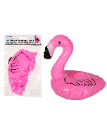 Porte bouteille gonflable flamant rose