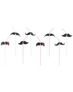 8 pailles moustaches