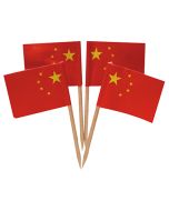 Drapeaux Chinois sur pique