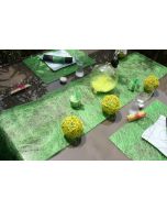 Chemin de table abaca - vert 