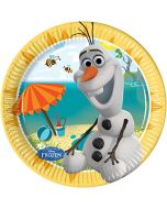 8 assiettes dessert Reine des neiges - Olaf Summer