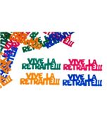 Confettis de table "Vive La Retraite" - multicolore