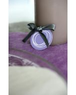 Nominette avec cercle blanc - lilas 3 cm