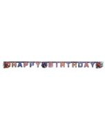 Bannière Happy Birthday Les nouveaux héros - Big Hero 6