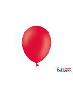 50 ballons rouges pastel en latex - 27cm