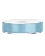 Ruban satin 12 mm - bleu ciel pâle