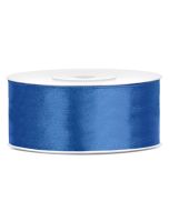 Ruban satin bleu royal – 25 mm x 25m