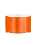 Ruban satin 38 mm - orange néon