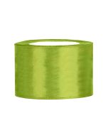 Ruban satin 50 mm - vert pomme