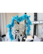 Boa en plumes - turquoise