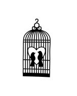 cage oiseaux noire