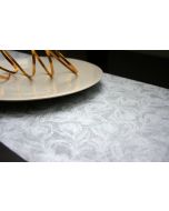 Chemin de table plumes blanc 