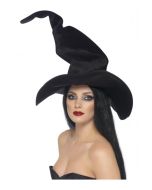 Chapeau de sorcière noir velours