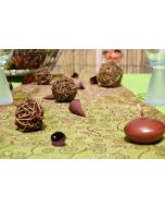 Chemin table arabesque chocolat