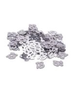 Confettis de table âge 18 ans - argent