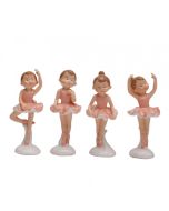 Figurine danseuse Emma rose 7 cm