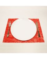 Sets de table intissé rectangulaires - rouge