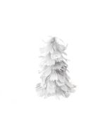 Centre de table sapin en plume - argent