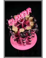 Lettres décoratives Glamour - fuchsia