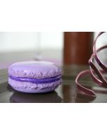 Macaron bicolore - Parme et violet