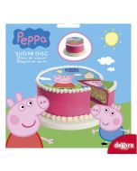 Disque gâteau en sucre Peppa Pig 