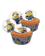 16 Disques à cupcakes Minions