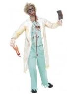 Déguisement homme docteur zombie blanc et vert