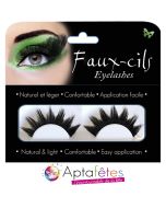 Paire de faux cils girly - noirs