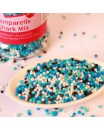 Perles comestibles bleues, blanches et noires 80 g - 1