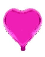 Ballon cœur couleur fuchsia