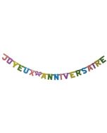 Guirlande lettre joyeux anniversaire classique