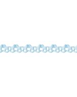 guirlande bapteme cheval turquoise