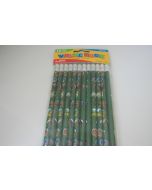 12 crayons à papier safari