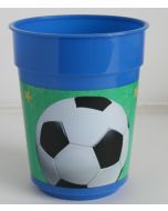 Verre plastique anniversaire "Football"