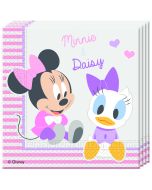 20 serviettes anniversaire Minnie Daisy Baby