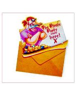 Invitations Pirates x 6