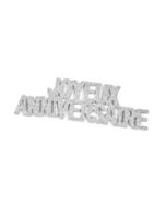 autocollant joyeux anniversaire argent 