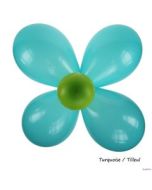 Ballons Fleur - Tilleul Turquoise