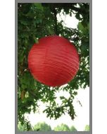 Lampion uni rouge - 35 cm