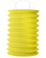 2 Lampions cylindrique jaune - 18 cm