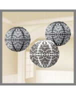 Lampion chinois style baroque - x3