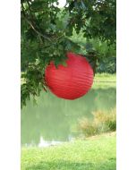 lampion papier rouge