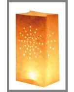 Lanternes papier - motif étoile - x10