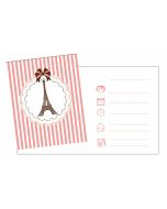 8 invitations Parisienne