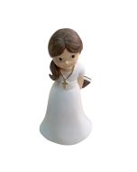 Figurine communion fille brune