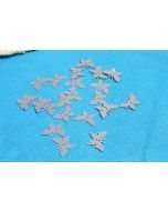 Confettis de table papillon argent