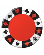 8 assiettes jeu de cartes