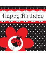 16 serviettes coccinelle anniversaire