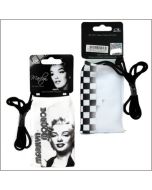 Housse téléphone portable Marilyn « strass » - blanc